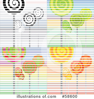 Royalty-Free (RF) Lolipop Clipart Illustration by MilsiArt - Stock Sample #58600