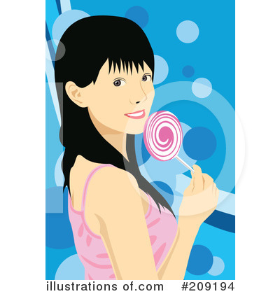 Royalty-Free (RF) Lollipop Clipart Illustration by mayawizard101 - Stock Sample #209194