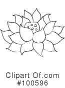 Lotus Clipart #100596 by Pams Clipart