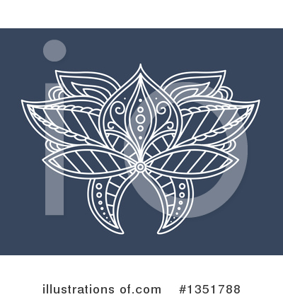 Royalty-Free (RF) Lotus Clipart Illustration by Vector Tradition SM - Stock Sample #1351788