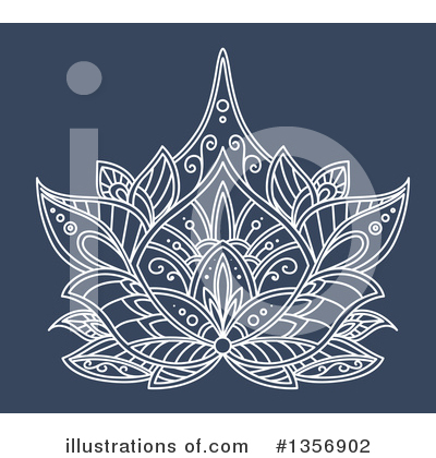 Royalty-Free (RF) Lotus Clipart Illustration by Vector Tradition SM - Stock Sample #1356902