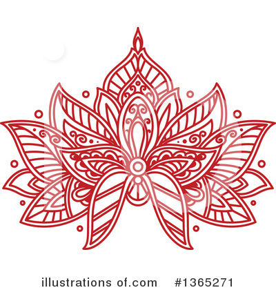Royalty-Free (RF) Lotus Clipart Illustration by Vector Tradition SM - Stock Sample #1365271