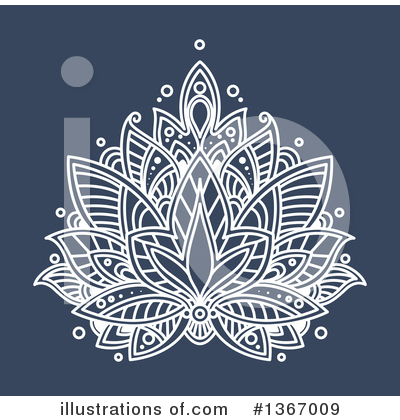 Royalty-Free (RF) Lotus Clipart Illustration by Vector Tradition SM - Stock Sample #1367009