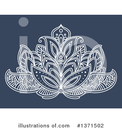 Henna Flower Clipart #1371502 by Vector Tradition SM
