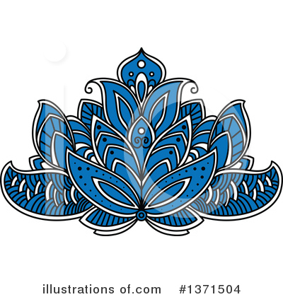 Royalty-Free (RF) Lotus Clipart Illustration by Vector Tradition SM - Stock Sample #1371504