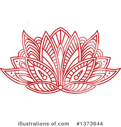 Henna Flower Clipart #1373644 by Vector Tradition SM