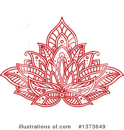 Royalty-Free (RF) Lotus Clipart Illustration by Vector Tradition SM - Stock Sample #1373649