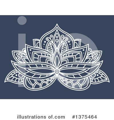 Henna Flower Clipart #1375464 by Vector Tradition SM