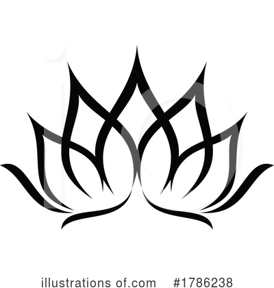 Royalty-Free (RF) Lotus Clipart Illustration by Vector Tradition SM - Stock Sample #1786238
