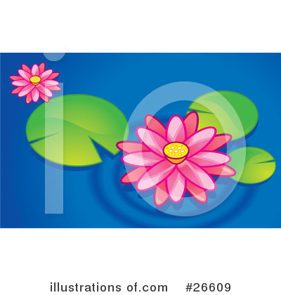 Royalty-Free (RF) Lotus Clipart Illustration by NoahsKnight - Stock Sample #26609
