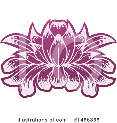 Royalty-Free (RF) Lotus Flower Clipart Illustration by AtStockIllustration - Stock Sample #1466386