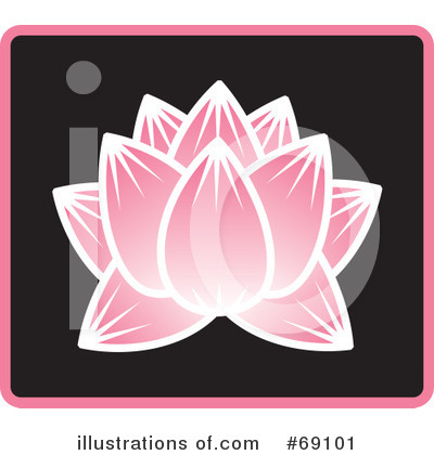 Royalty-Free (RF) Lotus Flower Clipart Illustration by Rosie Piter - Stock Sample #69101