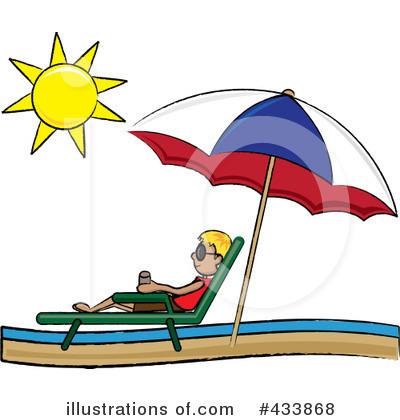 Beach Umbrella Clipart #433868 by Pams Clipart