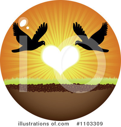 Royalty-Free (RF) Love Birds Clipart Illustration by Andrei Marincas - Stock Sample #1103309