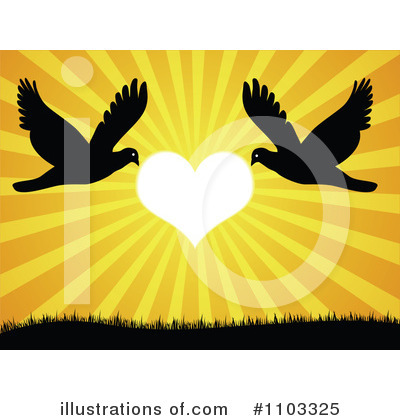 Love Birds Clipart #1103325 by Andrei Marincas