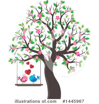 Lovebirds Clipart #1445967 by visekart