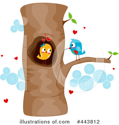 Royalty-Free (RF) Love Birds Clipart Illustration by BNP Design Studio - Stock Sample #443812