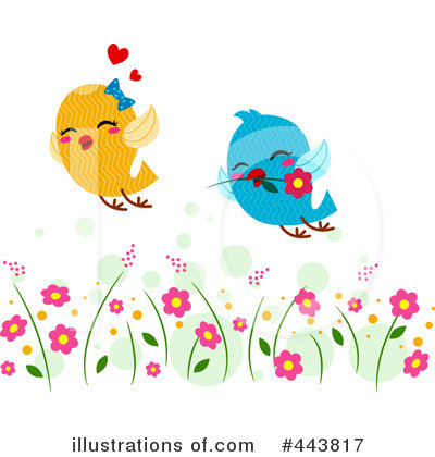 Royalty-Free (RF) Love Birds Clipart Illustration by BNP Design Studio - Stock Sample #443817