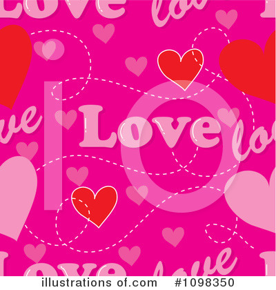 Valentine Background Clipart #1098350 by Maria Bell