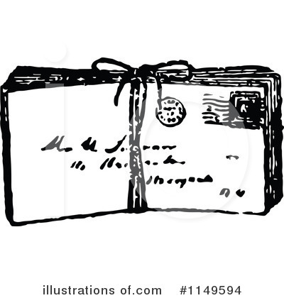 Royalty-Free (RF) Love Letter Clipart Illustration by Prawny Vintage - Stock Sample #1149594
