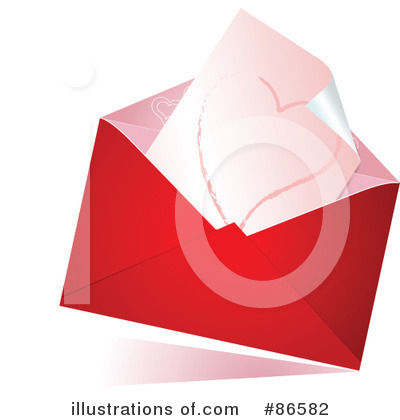 Royalty-Free (RF) Love Letter Clipart Illustration by Pushkin - Stock Sample #86582