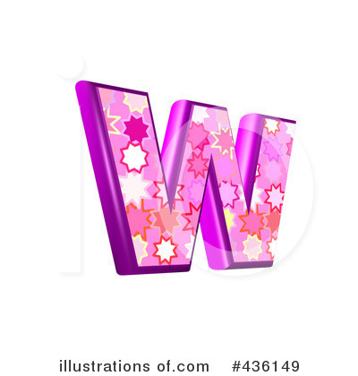 Royalty-Free (RF) Lowercase Pink Burst Letter Clipart Illustration by chrisroll - Stock Sample #436149