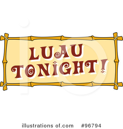 Royalty-Free (RF) Luau Clipart Illustration by Andy Nortnik - Stock Sample #96794
