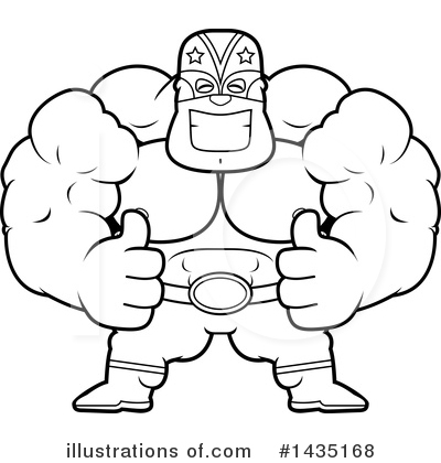Royalty-Free (RF) Luchador Clipart Illustration by Cory Thoman - Stock Sample #1435168