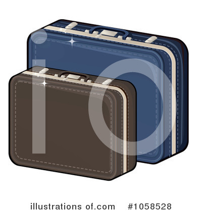 Royalty-Free (RF) Luggage Clipart Illustration by Melisende Vector - Stock Sample #1058528