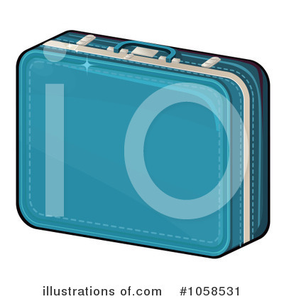 Royalty-Free (RF) Luggage Clipart Illustration by Melisende Vector - Stock Sample #1058531