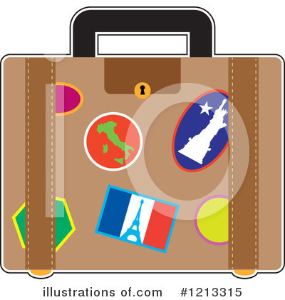 Royalty-Free (RF) Luggage Clipart Illustration by Maria Bell - Stock Sample #1213315