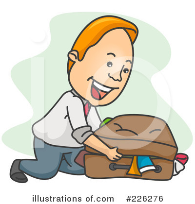 Royalty-Free (RF) Luggage Clipart Illustration by BNP Design Studio - Stock Sample #226276