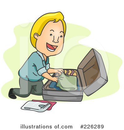 Royalty-Free (RF) Luggage Clipart Illustration by BNP Design Studio - Stock Sample #226289