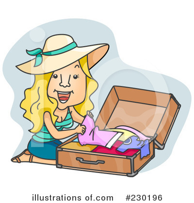 Royalty-Free (RF) Luggage Clipart Illustration by BNP Design Studio - Stock Sample #230196