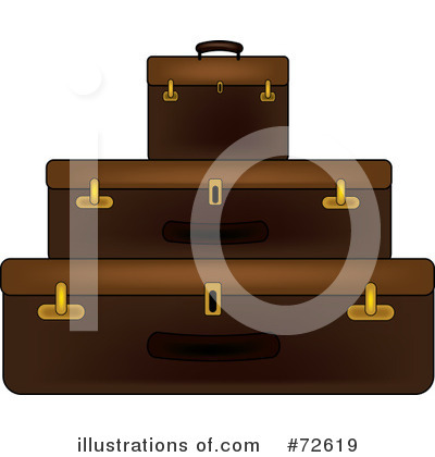 Royalty-Free (RF) Luggage Clipart Illustration by Pams Clipart - Stock Sample #72619
