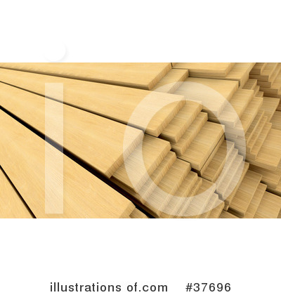 Royalty-Free (RF) Lumber Clipart Illustration by KJ Pargeter - Stock Sample #37696