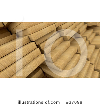 Royalty-Free (RF) Lumber Clipart Illustration by KJ Pargeter - Stock Sample #37698
