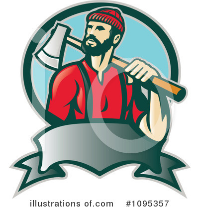 Royalty-Free (RF) Lumberjack Clipart Illustration by patrimonio - Stock Sample #1095357