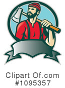 Lumberjack Clipart #1095357 by patrimonio
