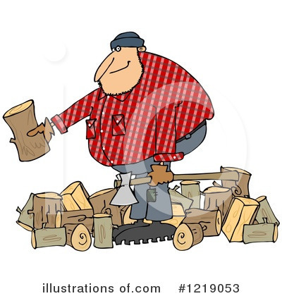Royalty-Free (RF) Lumberjack Clipart Illustration by djart - Stock Sample #1219053
