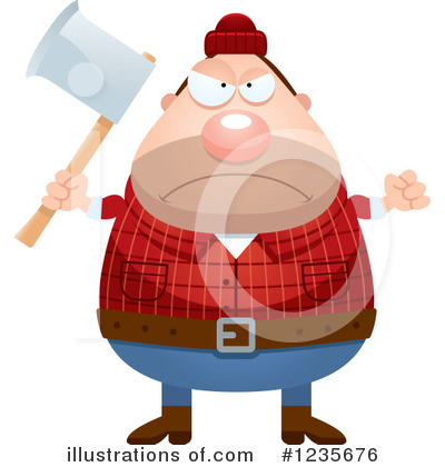 Royalty-Free (RF) Lumberjack Clipart Illustration by Cory Thoman - Stock Sample #1235676