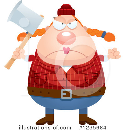 Royalty-Free (RF) Lumberjack Clipart Illustration by Cory Thoman - Stock Sample #1235684