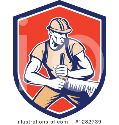 Royalty-Free (RF) Lumberjack Clipart Illustration by patrimonio - Stock Sample #1282739