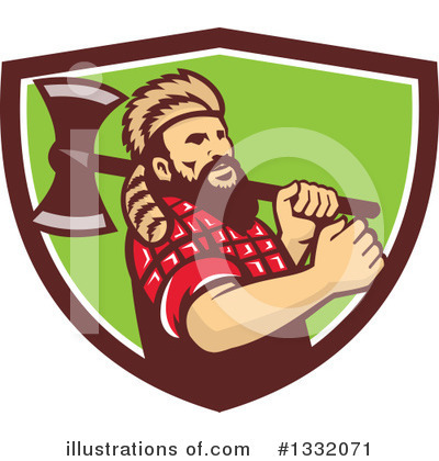 Royalty-Free (RF) Lumberjack Clipart Illustration by patrimonio - Stock Sample #1332071