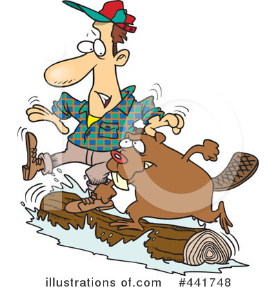 Royalty-Free (RF) Lumberjack Clipart Illustration by toonaday - Stock Sample #441748