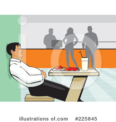 Royalty-Free (RF) Lunch Clipart Illustration by David Rey - Stock Sample #225845