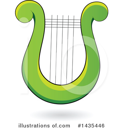 Royalty-Free (RF) Lyre Clipart Illustration by cidepix - Stock Sample #1435446