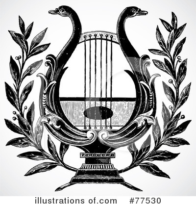 Royalty-Free (RF) Lyre Clipart Illustration by BestVector - Stock Sample #77530