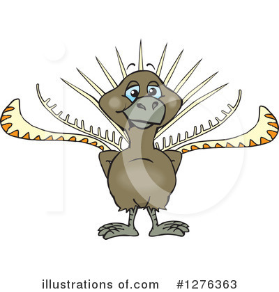 Royalty-Free (RF) Lyrebird Clipart Illustration by Dennis Holmes Designs - Stock Sample #1276363