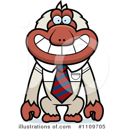 Royalty-Free (RF) Macaque Clipart Illustration by Cory Thoman - Stock Sample #1109705